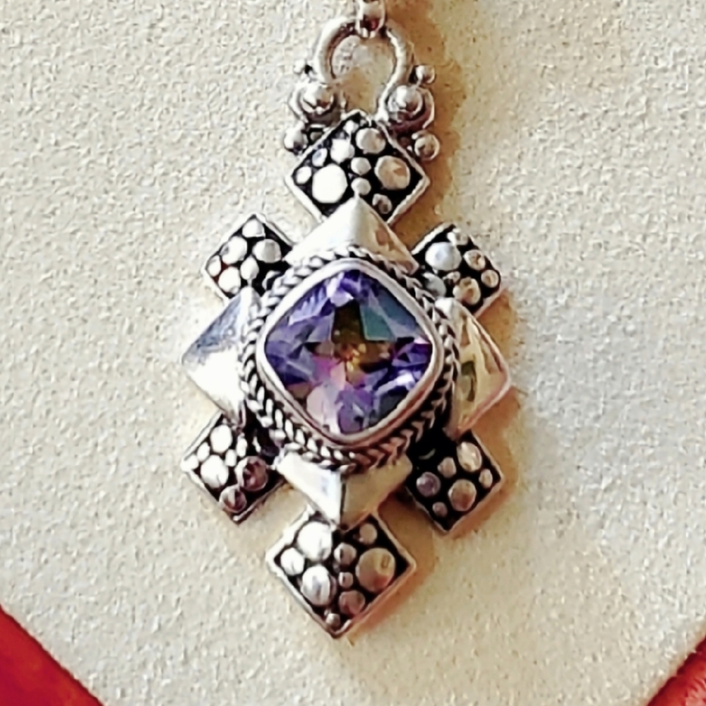925 Sterling Silver‎ Quartz Pendant